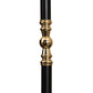 Meyda Lighting Paramount 10" Solar Black & Polished Brass Pendant Light With White Shade Glass