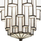 Meyda Lighting Paramount 12" Antique Iron Gate Pendant Light With White Art Shade Glass