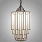 Meyda Lighting Paramount 12" Light Craftsman Brown Pendant Light With White Art Shade Glass