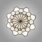Meyda Lighting Paramount 12" Light Craftsman Brown Pendant Light With White Art Shade Glass
