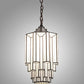 Meyda Lighting Paramount 12" Light Craftsman Brown Pendant Light With White Art Shade Glass