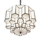 Meyda Lighting Paramount 18" Antique Iron Gate Flush Mount Light With White Art Shade Glass