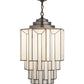 Meyda Lighting Paramount 18" Antique Iron Gate Pendant Light With White Art Shade Glass