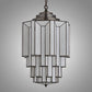 Meyda Lighting Paramount 18" Light Craftsman Brown Pendant Light With White Art Shade Glass