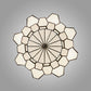Meyda Lighting Paramount 18" Light Craftsman Brown Pendant Light With White Art Shade Glass