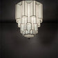 Meyda Lighting Paramount 24" Antique Iron Gate Flush Mount Light With White Art Shade Glass