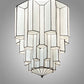 Meyda Lighting Paramount 24" Antique Iron Gate Flush Mount Light With White Art Shade Glass