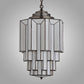 Meyda Lighting Paramount 24" Craftsman Brown Pendant Light With White Opaque Shade Glass
