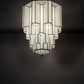 Meyda Lighting Paramount 255165 24" Antique Iron Gate Flush Mount Light With White Art Shade Glass