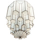 Meyda Lighting Paramount 255165 24" Antique Iron Gate Flush Mount Light With White Art Shade Glass