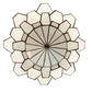 Meyda Lighting Paramount 255165 24" Antique Iron Gate Flush Mount Light With White Art Shade Glass