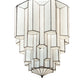 Meyda Lighting Paramount 255165 24" Antique Iron Gate Flush Mount Light With White Art Shade Glass