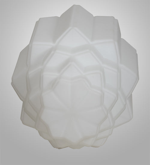 Meyda Lighting Paramount Revival 10" White Shade Glass