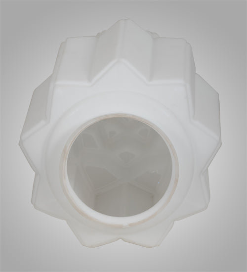 Meyda Lighting Paramount Revival 10" White Shade Glass
