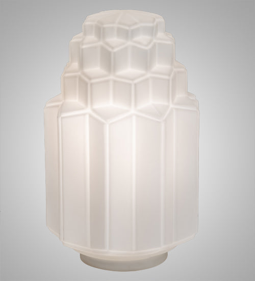 Meyda Lighting Paramount Revival 10" White Shade Glass