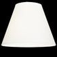 Meyda Lighting Parchment 10"W x 8"H White Fabric Shade
