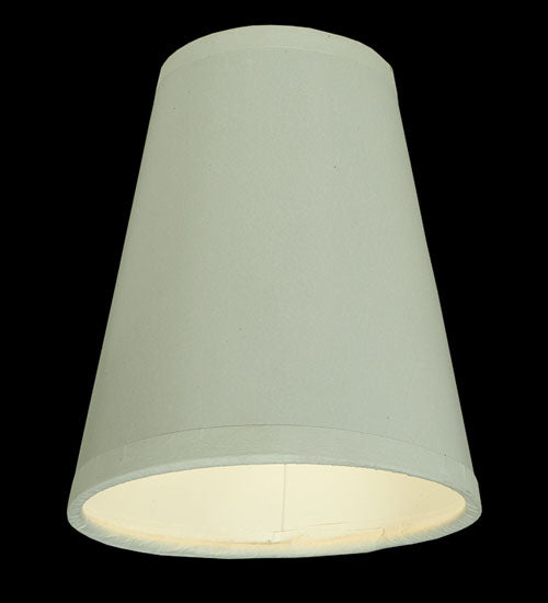 Meyda Lighting Parchment 4"W x 5"H White Fabric Shade