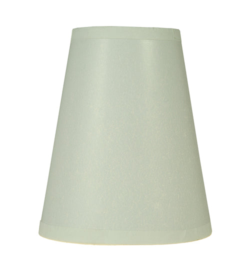 Meyda Lighting Parchment 4"W x 5"H White Fabric Shade
