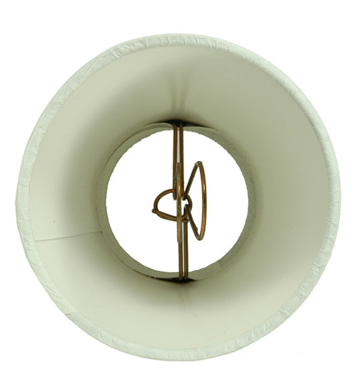 Meyda Lighting Parchment 4"W x 5"H White Fabric Shade