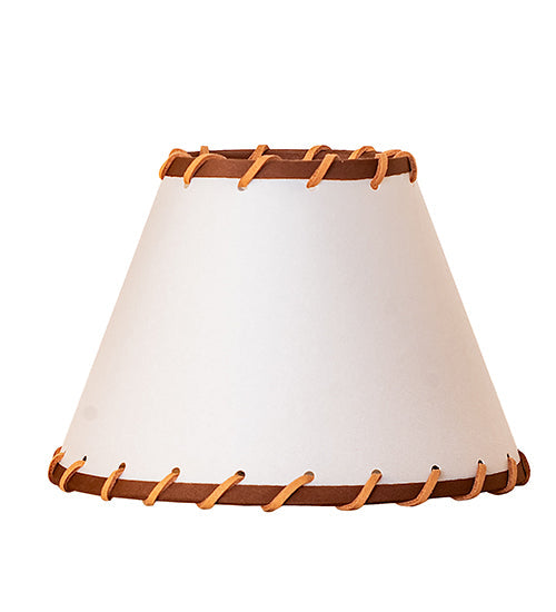 Meyda Lighting Parchment & Rawhide 6" White Shade