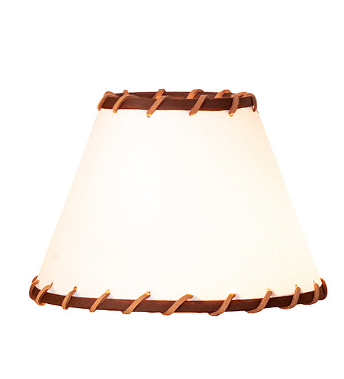 Meyda Lighting Parchment & Rawhide 6" White Shade