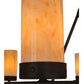 Meyda Lighting Parker 60" 16-Light Cafe Noir Chandelier With Sahara Taupe Idalight Shade