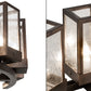 Meyda Lighting Parker Henry 36" 12-Light Mahogany Bronze Chandelier With Clear Seeded Shade Glass