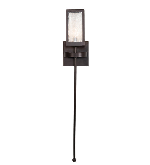 Meyda Lighting Parker Henry 6" Antiquity Wall Sconce With Clear Seeded Shade Glass
