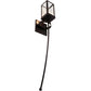 Meyda Lighting Parker Henry 6" Antiquity Wall Sconce With Clear Seeded Shade Glass