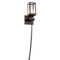 Meyda Lighting Parker Henry 6" Antiquity Wall Sconce With Clear Seeded Shade Glass