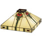 Meyda Lighting Parker Poppy 20" Multi-Colored Shade Glass