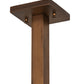 Meyda Lighting Parker Poppy 39" 2-Light Light Craftsman Brown Island Pendant Light With Multi-Colored Shade Glass