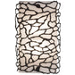 Meyda Lighting Parmecia 10" 2-Light Oil Rubbed Bronze Wall Sconce With Whitestone Idalight Shade Glass