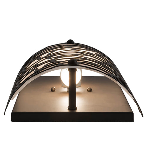 Meyda Lighting Parmecia 10" 2-Light Oil Rubbed Bronze Wall Sconce With Whitestone Idalight Shade Glass