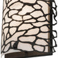 Meyda Lighting Parmecia 10" 2-Light Oil Rubbed Bronze Wall Sconce With Whitestone Idalight Shade Glass