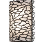 Meyda Lighting Parmecia 10" 2-Light Oil Rubbed Bronze Wall Sconce With Whitestone Idalight Shade Glass