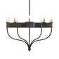 Meyda Lighting Parnella 54" 10-Light Charcoal Gray Chandelier With White Faux Candlelight