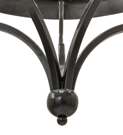 Meyda Lighting Parnella 54" 10-Light Charcoal Gray Chandelier With White Faux Candlelight
