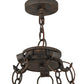 Meyda Lighting Parnella 60" 10-Light Coffee Bean Chandelier With Amber Faux Candlelight