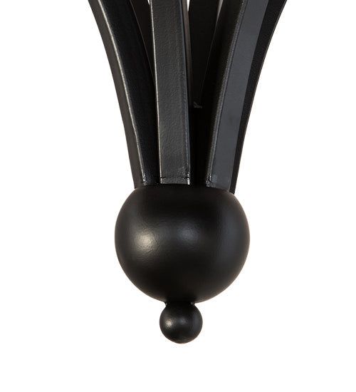 Meyda Lighting Parnella 72" 12-Light Blackwash Chandelier With White Faux Candlelight