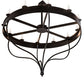 Meyda Lighting Parnella 72" 12-Light Blackwash Chandelier With White Faux Candlelight
