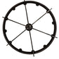 Meyda Lighting Parnella 72" 12-Light Blackwash Chandelier With White Faux Candlelight