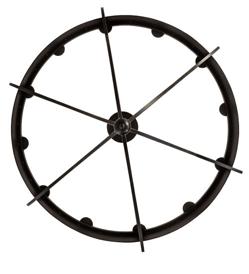 Meyda Lighting Parnella 72" 12-Light Blackwash Chandelier With White Faux Candlelight