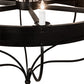 Meyda Lighting Parnella 72" 12-Light Blackwash Chandelier With White Faux Candlelight