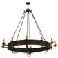 Meyda Lighting Parnella 72" 12-Light Coffee Bean Chandelier