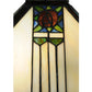 Meyda Lighting Pasadena Rose 14"Sq Multi-Colored Shade Glass