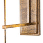 Meyda Lighting Pastilla 8" Brushed Brass Wall Sconce With Clear Seeded Shade Glass