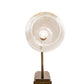 Meyda Lighting Pastilla 8" Brushed Brass Wall Sconce With Clear Seeded Shade Glass