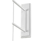 Meyda Lighting Pastilla 8" Gloss White Wall Sconce With Clear Seeded Shade Glass