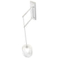 Meyda Lighting Pastilla 8" Gloss White Wall Sconce With Clear Seeded Shade Glass